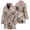 Labrador Retriever Print Women's Bath Robe-Free Shipping