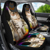 Cute Siberian Cat With Hat Print Car Seat Covers-Free Shipping