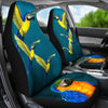 Blue-and-Yellow Macaw Parrot Print Car Seat Covers-Free Shipping