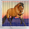 Belgian horse Print Shower Curtain-Free Shipping