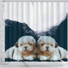 Shih Tzu Print Shower Curtain-Free Shipping