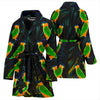 Caique Parrot Print Women's Bath Robe-Free Shipping