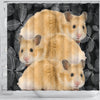 Cute Golden Hamster Print Shower Curtains-Free Shipping