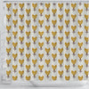 Shiba Inu Dog Pattern Print Shower Curtains-Free Shipping