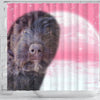Bouvier des Flandres Puppy Print Shower Curtain-Free Shipping