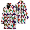 Great Dane Dog Pattern Print Women's Bath Robe-Free Shipping