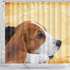 Cute Beagle Print Shower Curtains-Free Shipping