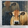 Parthenaise Cattle (Cow) Print Shower Curtain-Free Shipping