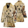 Yorkshire Terrier Print Women's Bath Robe-Free Shipping