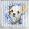 Chihuahua Dog Vintage Art Print Shower Curtains-Free Shipping