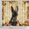 Cute Malinois Dog Print Shower Curtains-Free Shipping