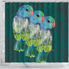 Parrotlets Parrot Print Shower Curtains-Free Shipping