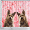 Berger Picard On Pink Print Shower Curtains-Free Shipping