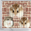 Lovely Roborovski Hamster Print Shower Curtains-Free Shipping