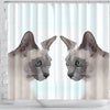 Tonkinese cat Print Shower Curtain-Free Shipping
