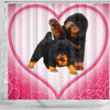 Cute Tibetan Mastiff Puppies Print Shower Curtain-Free Shipping