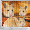 Golden Hamster Print Shower Curtains-Free Shipping