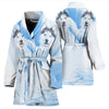 Amazing Siberian Husky Print Women's Bath Robe-Free Shipping