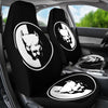 Pit Bull Dog On Black Print Car Seat Covers-Free Shipping