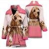 Cute Cockapoo Dog Print Women's Bath Robe-Free Shipping