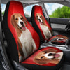 Amazing Beagle Dog Red Print Car Seat Covers-Free Shipping