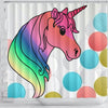 Unicorn Print Shower Curtain-Free Shipping