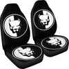 Pit Bull Dog On Black Print Car Seat Covers-Free Shipping