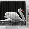 Lovely Swan Bird Print Shower Curtains-Free Shipping