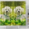 Cute Poodle Dog Print Shower Curtains-Free Shipping