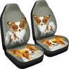 Cute Papillon Dog Print Car Seat Covers-Free Shipping