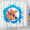 Jersey Cow Print Shower Curtain-Free Shipping