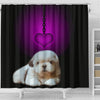 Shih Tzu Dog Print Shower Curtain-Free Shipping