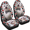 Maltese Dog Print Car Seat Covers-Free Shipping