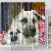 Cute Chinook Dog Print Shower Curtains-Free Shipping