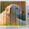Golden Retriever Dog Painting Print Shower Curtains-Free Shipping