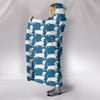 Dachshund Dog Pattern Print Hooded Blanket-Free Shipping