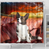 Cardigan Welsh Corgi Print Shower Curtains-Free Shipping