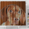 Amazing Vizsla Dog Art Print Shower Curtain-Free Shipping