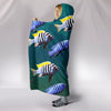 Cynotilapia Afra Fish Print Hooded Blanket-Free Shipping