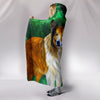 Rough Collie Dog Art Print Hooded Blanket-Free Shipping