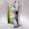 American Bulldog Print Hooded Blanket-Free Shipping