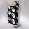 Pomeranian Patterns Print Hooded Blanket-Free Shipping