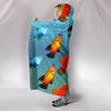 Platy Fish Print Hooded Blanket-Free Shipping