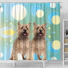 Cute Cairn terrier Dog Print Shower Curtain-Free Shipping