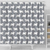 Samoyed Dog Pattern Print Shower Curtains-Free Shipping