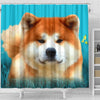 Lovely Akita Dog Print Shower Curtains-Free Shipping
