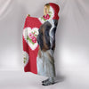 Saint Bernard Dog Red Print Hooded Blanket-Free Shipping