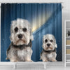 Dandie Dinmont Terrier Print Shower Curtains-Free Shipping