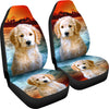 Cute Goldendoodle Dog Print Car Seat Covers- Free Shipping