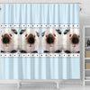 Himalayan guinea pig Print Shower Curtain-Free Shipping